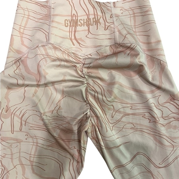 GymShark Women’s Leggings Pink Swirl Size M - Picture 3 of 9
